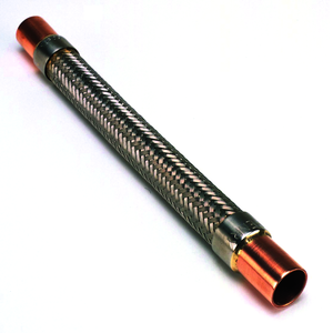 Unión flexible de cobre PACKLESS VAF-2 con conexiones de cobre a soldar de 3/8