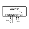 Termostato de 1 relé AKO-13123