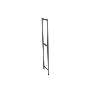 Escalerilla de aluminio anodizado FERMOSTOCK 2425 x 360 mm.